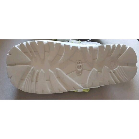 NEW UGG PUFFER SLIDERS WHITE YELLOW SLIPPERS SZ 8 - Picture 7 of 7